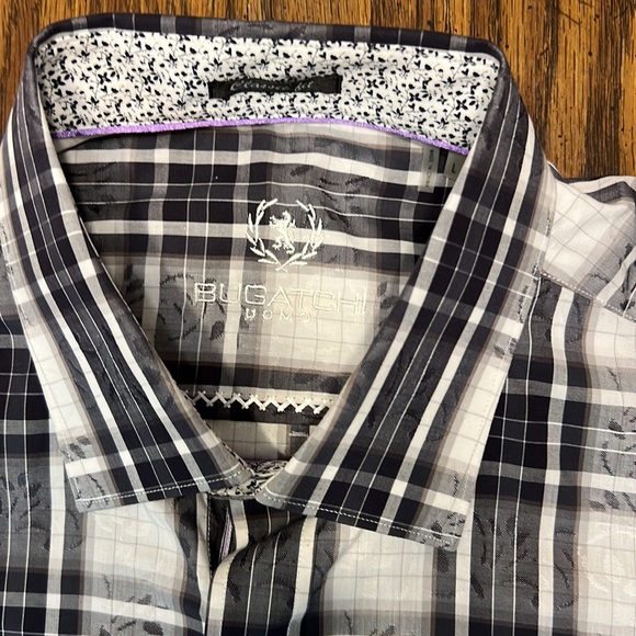 Bugatchi Classic Fit Mens Size L Button Down Shirt - Picture 5 of 7
